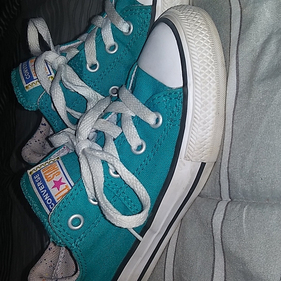 Converse Other - Junior Size Aqua Spots Converse
